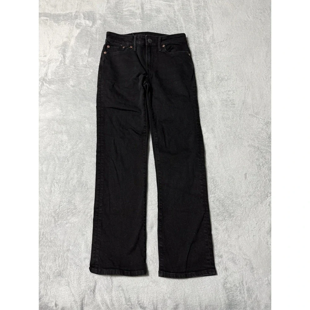 American Eagle Jeans Mens 26x27 Black Original Bootcut Dark‎ Wash